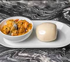 Fisherman soup, swallow with Goatmeat